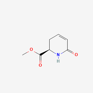 molecular formula C7H9NO3 B575716 Methyl (2R)-6-oxo-1,2,3,6-tetrahydropyridine-2-carboxylate CAS No. 188194-94-7