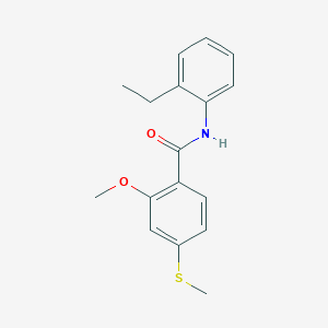 N-(2-ethylphenyl)-2-methoxy-4-(methylthio)benzamide