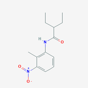 molecular formula C13H18N2O3 B5757167 2-ethyl-N-(2-methyl-3-nitrophenyl)butanamide 