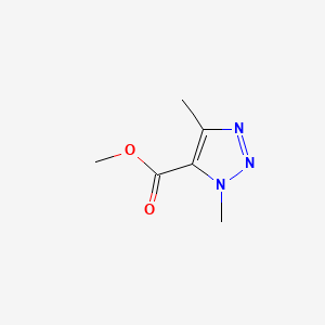 molecular formula C6H9N3O2 B575719 Methyl 3,5-dimethyltriazole-4-carboxylate CAS No. 175789-80-7