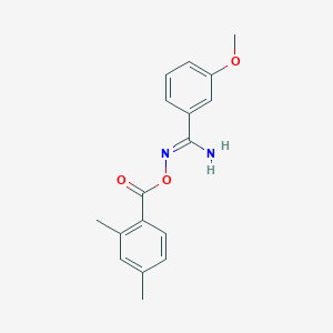 N'-[(2,4-dimethylbenzoyl)oxy]-3-methoxybenzenecarboximidamide