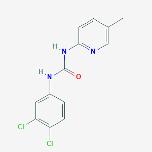 molecular formula C13H11Cl2N3O B5757235 N-(3,4-dichlorophenyl)-N'-(5-methyl-2-pyridinyl)urea 