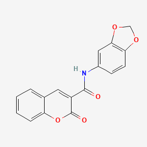 N-1,3-benzodioxol-5-yl-2-oxo-2H-chromene-3-carboxamide