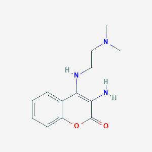 3-amino-4-{[2-(dimethylamino)ethyl]amino}-2H-chromen-2-one