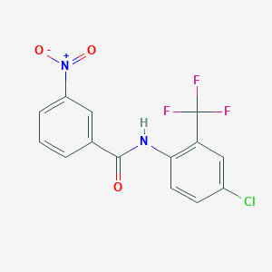 N-[4-chloro-2-(trifluoromethyl)phenyl]-3-nitrobenzamide