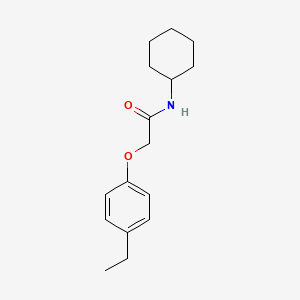 molecular formula C16H23NO2 B5757255 N-cyclohexyl-2-(4-ethylphenoxy)acetamide 