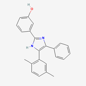 3-[4-(2,5-dimethylphenyl)-5-phenyl-1H-imidazol-2-yl]phenol
