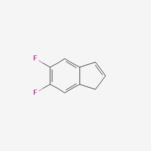 molecular formula C9H6F2 B575729 5,6-Difluoro-1H-indene CAS No. 161712-78-3
