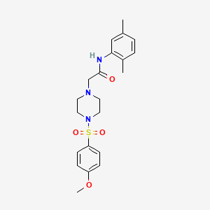 N-(2,5-dimethylphenyl)-2-{4-[(4-methoxyphenyl)sulfonyl]-1-piperazinyl}acetamide