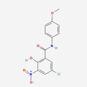 5-chloro-2-hydroxy-N-(4-methoxyphenyl)-3-nitrobenzamide