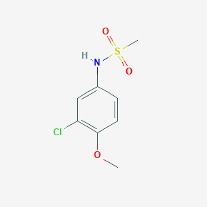 molecular formula C8H10ClNO3S B5757309 N-(3-chloro-4-methoxyphenyl)methanesulfonamide 