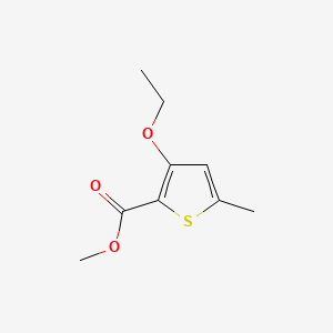 molecular formula C9H12O3S B575732 Methyl 3-ethoxy-5-methylthiophene-2-carboxylate CAS No. 181063-62-7