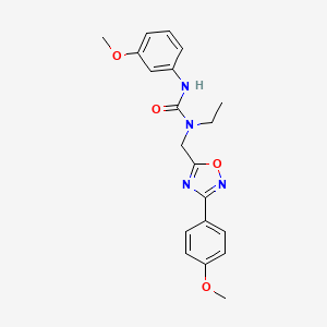 molecular formula C20H22N4O4 B5757321 N-ethyl-N'-(3-methoxyphenyl)-N-{[3-(4-methoxyphenyl)-1,2,4-oxadiazol-5-yl]methyl}urea 