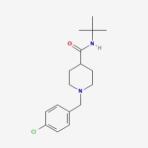 N-(tert-butyl)-1-(4-chlorobenzyl)-4-piperidinecarboxamide