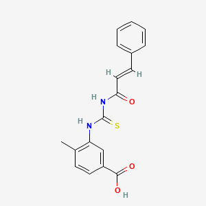 3-{[(cinnamoylamino)carbonothioyl]amino}-4-methylbenzoic acid