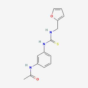 N-[3-({[(2-furylmethyl)amino]carbonothioyl}amino)phenyl]acetamide