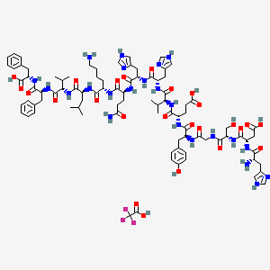 molecular formula C86H119N23O23 B575735 Amyloid beta-Protein (6-20) CAS No. 183745-82-6
