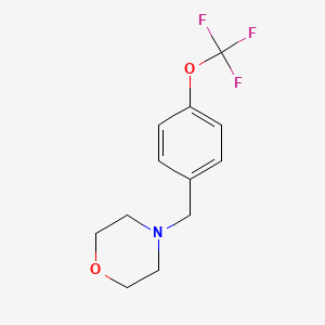 molecular formula C12H14F3NO2 B5757352 4-[4-(trifluoromethoxy)benzyl]morpholine 