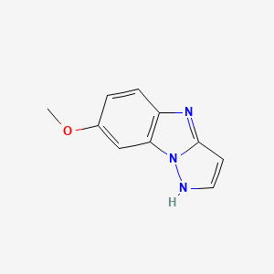 molecular formula C10H9N3O B575736 7-methoxy-1H-pyrazolo[1,5-a]benzimidazole CAS No. 179308-62-4
