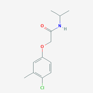 molecular formula C12H16ClNO2 B5757370 2-(4-chloro-3-methylphenoxy)-N-isopropylacetamide 