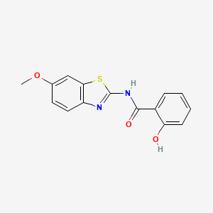 2-hydroxy-N-(6-methoxy-1,3-benzothiazol-2-yl)benzamide