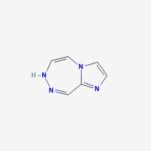molecular formula C6H6N4 B575740 1h-Imidazo[2,1-d][1,2,5]triazepine CAS No. 192445-88-8