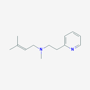 molecular formula C13H20N2 B5757409 N,3-dimethyl-N-[2-(2-pyridinyl)ethyl]-2-buten-1-amine 