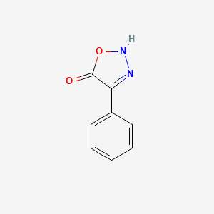 molecular formula C8H6N2O2 B575741 4-Phenyl-1,2,3-oxadiazol-5-ol CAS No. 160565-73-1
