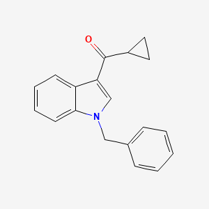 molecular formula C19H17NO B5757429 (1-benzyl-1H-indol-3-yl)(cyclopropyl)methanone 