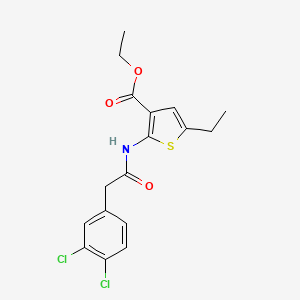 ethyl 2-{[(3,4-dichlorophenyl)acetyl]amino}-5-ethyl-3-thiophenecarboxylate