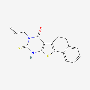 8-allyl-9-mercapto-5,8-dihydronaphtho[2',1':4,5]thieno[2,3-d]pyrimidin-7(6H)-one