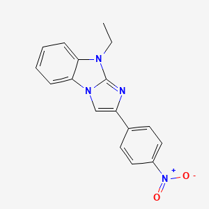 molecular formula C17H14N4O2 B5757460 9-ethyl-2-(4-nitrophenyl)-9H-imidazo[1,2-a]benzimidazole 