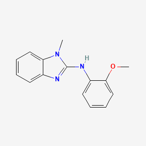 molecular formula C15H15N3O B5757466 N-(2-methoxyphenyl)-1-methyl-1H-benzimidazol-2-amine 
