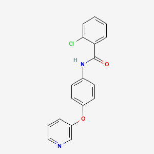 2-chloro-N-[4-(3-pyridinyloxy)phenyl]benzamide
