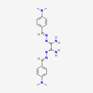 molecular formula C20H26N8 B5757510 N'~1~,N'~2~-bis[4-(dimethylamino)benzylidene]ethanedihydrazonamide 
