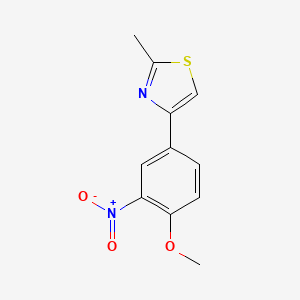 4-(4-methoxy-3-nitrophenyl)-2-methyl-1,3-thiazole