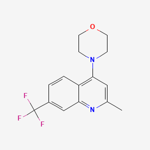 molecular formula C15H15F3N2O B5757531 2-methyl-4-(4-morpholinyl)-7-(trifluoromethyl)quinoline 