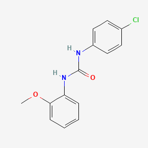 molecular formula C14H13ClN2O2 B5757551 N-(4-chlorophenyl)-N'-(2-methoxyphenyl)urea 