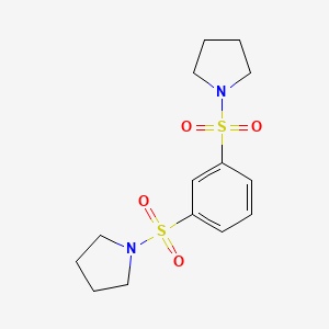 molecular formula C14H20N2O4S2 B5757559 1,1'-(1,3-phenylenedisulfonyl)dipyrrolidine 