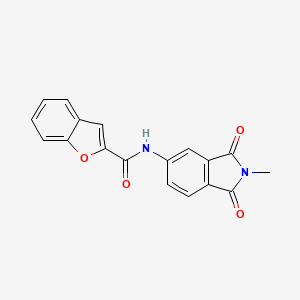 N-(2-methyl-1,3-dioxo-2,3-dihydro-1H-isoindol-5-yl)-1-benzofuran-2-carboxamide