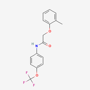 2-(2-methylphenoxy)-N-[4-(trifluoromethoxy)phenyl]acetamide
