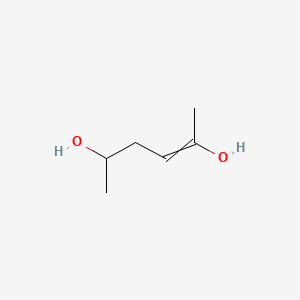 molecular formula C6H12O2 B575758 Hex-2-ene-2,5-diol CAS No. 189819-86-1