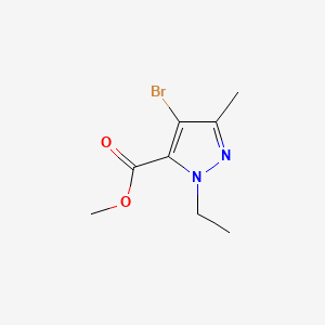 molecular formula C8H11BrN2O2 B575759 Methyl 4-bromo-1-ethyl-3-methyl-1H-pyrazole-5-carboxylate CAS No. 175276-98-9