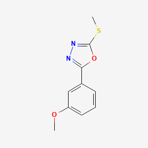 2-(3-methoxyphenyl)-5-(methylthio)-1,3,4-oxadiazole