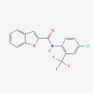 N-[4-chloro-2-(trifluoromethyl)phenyl]-1-benzofuran-2-carboxamide