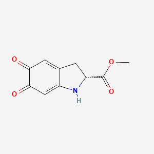 molecular formula C10H9NO4 B575765 (R)-Methyl6-hydroxy-5-oxo-3,5-dihydro-2H-indole-2-carboxylate CAS No. 195058-98-1