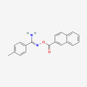 4-methyl-N'-(2-naphthoyloxy)benzenecarboximidamide