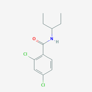 molecular formula C12H15Cl2NO B5757688 2,4-dichloro-N-(1-ethylpropyl)benzamide 