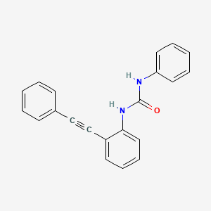 molecular formula C21H16N2O B5757701 N-phenyl-N'-[2-(phenylethynyl)phenyl]urea 