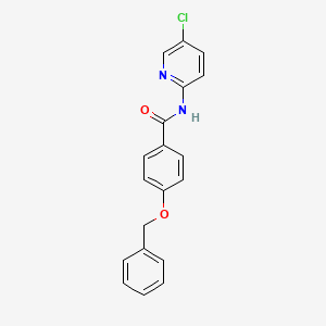 molecular formula C19H15ClN2O2 B5757725 4-(benzyloxy)-N-(5-chloro-2-pyridinyl)benzamide CAS No. 425605-48-7